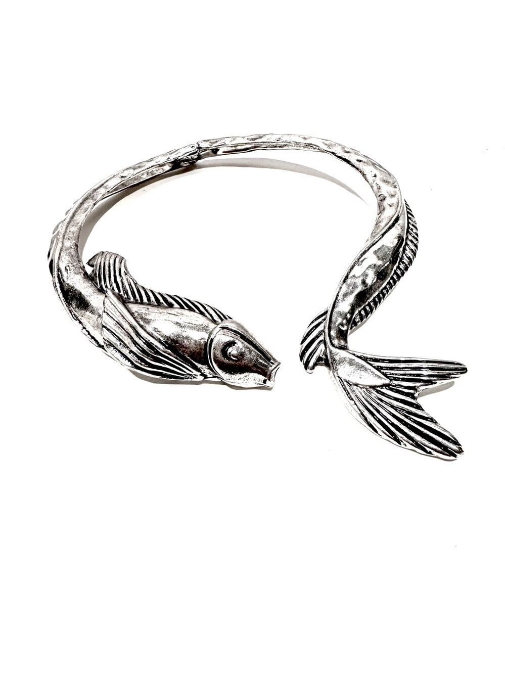 Artisan Stunning Silver Pescas Koi Collar Necklace | NEW - Picture 8 of 8